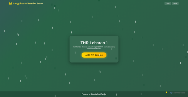 Security scan screenshot of https://dana-kaget-khca91x2mi.edgeone.app/