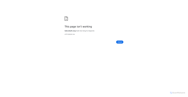 Security scan screenshot of https://labcobalt.org/