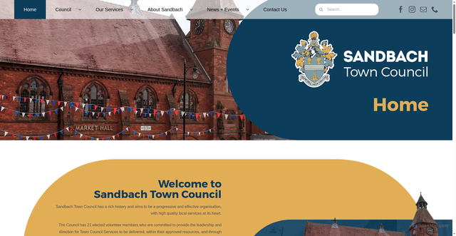 Security scan screenshot of https://sandbach.gov.uk/
