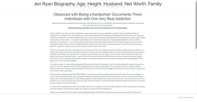 Security scan screenshot of https://tlgoepblog-gc87fe81lm.edgeone.app/16463-obsessed-with-being-a-kardashian-documents-three-individuals-with-one-very-real-addiction.html
