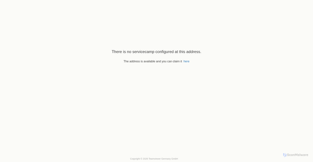Security scan screenshot of https://api.servicecamp.com