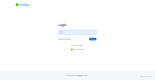 Security scan screenshot of https://bot.kindly.ai/