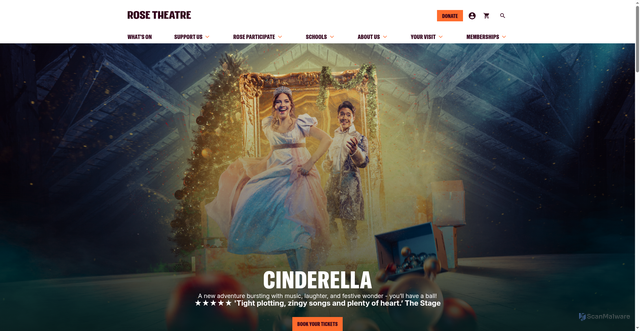 Security scan screenshot of https://rosetheatre.org