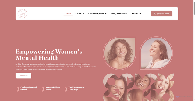 Security scan screenshot of http://briterecovery.com/