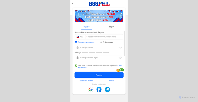 Security scan screenshot of https://winrrrbet.com