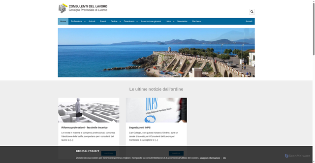 Security scan screenshot of https://www.consulentidellavoro.li.it/