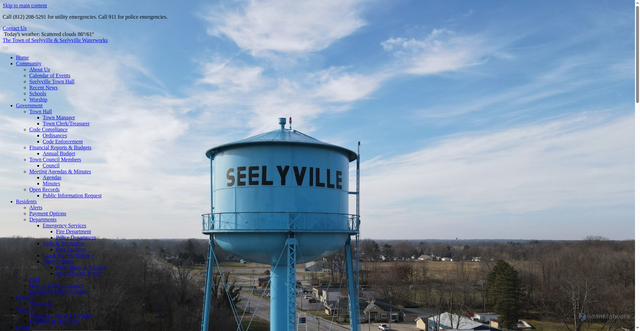 Security scan screenshot of https://seelyville-in.gov/