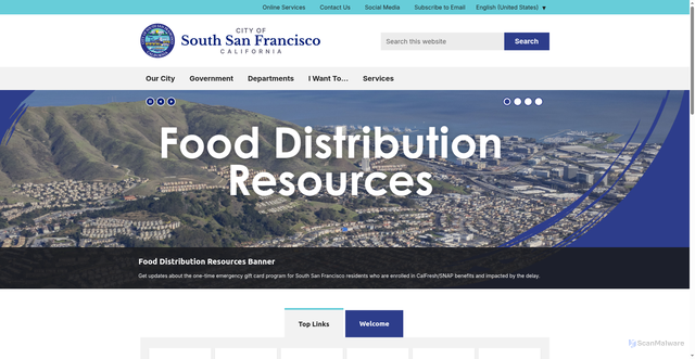 Security scan screenshot of https://www.ssfca.gov/Home