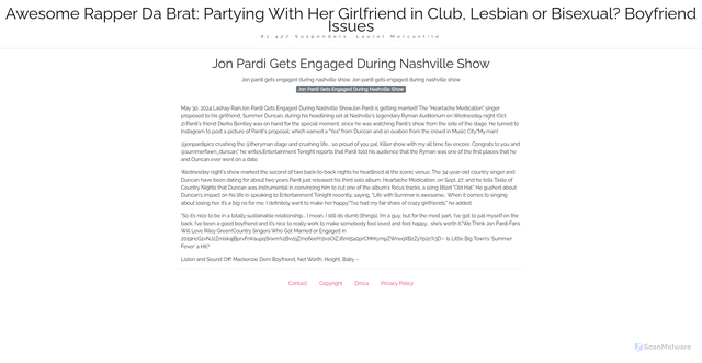 Security scan screenshot of https://theartcopblog-4hidep3ff5.edgeone.dev/14554-jon-pardi-gets-engaged-during-nashville-show.html