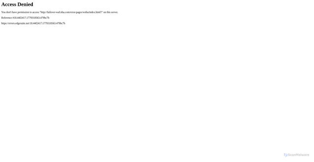 Security scan screenshot of https://fire.wnba.com/