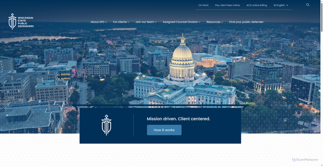 Security scan screenshot of https://www.wispd.gov/