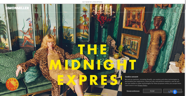 Security scan screenshot of https://simonmillerusa.com