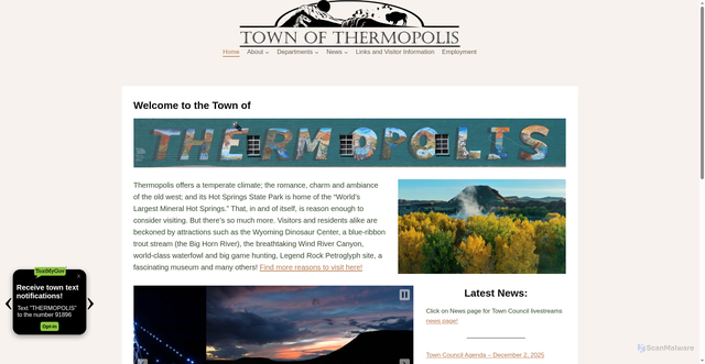 Security scan screenshot of https://thermopoliswy.gov/
