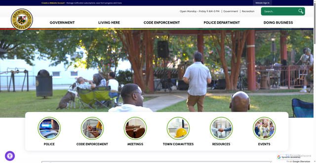 Security scan screenshot of https://brentwoodmd.gov/