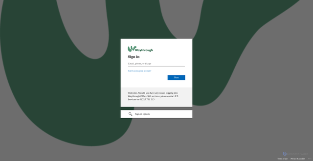 Security scan screenshot of https://ourwaythrough-my.sharepoint.com