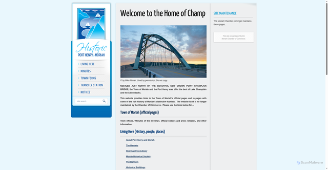 Security scan screenshot of https://www.porthenrymoriah.com/