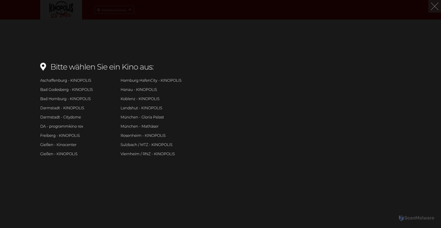 Security scan screenshot of https://trailer.kinopolis.de