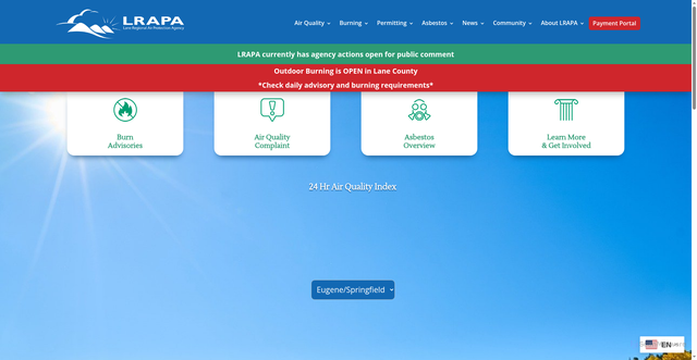 Security scan screenshot of https://www.lrapa-or.gov/