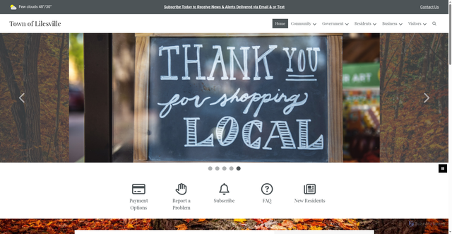 Security scan screenshot of https://lilesville.gov/