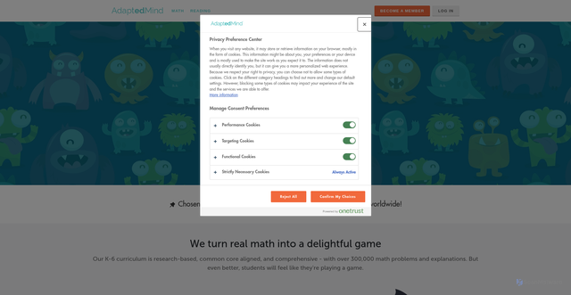 Security scan screenshot of https://www.adaptedmind.com