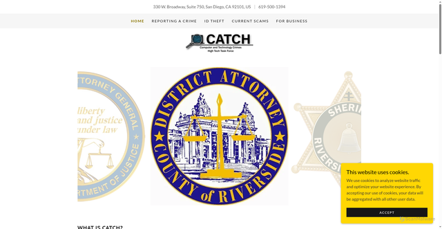 Security scan screenshot of https://catchteamca.gov/