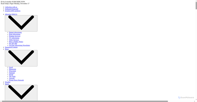 Security scan screenshot of https://www.duluthnewstribune.com/health/ucare-drops-medicare-advantage-coverage-in-2026