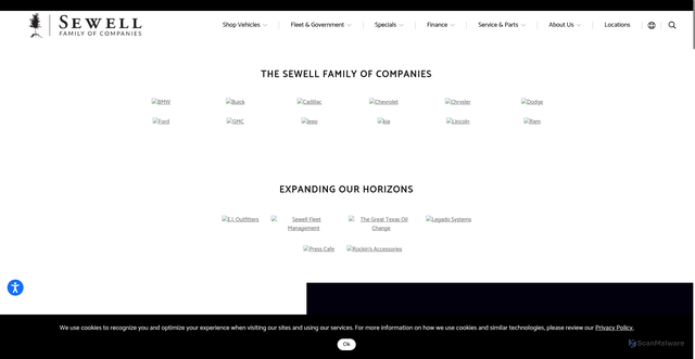 Security scan screenshot of https://teamsewell.com