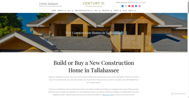 Security scan screenshot of https://www.homesalesoftallahassee.com/new-construction