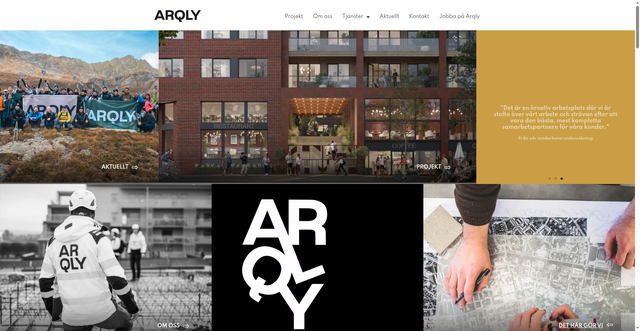 Security scan screenshot of https://arqly.se