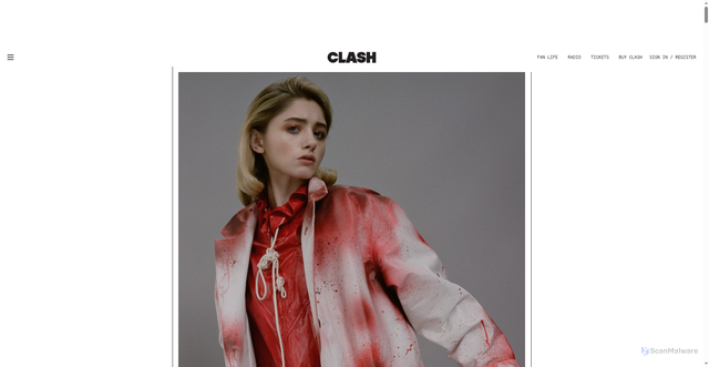 Security scan screenshot of https://www.clashmusic.com/features/rise-of-the-introverts-natalia-dyer-interviewed/