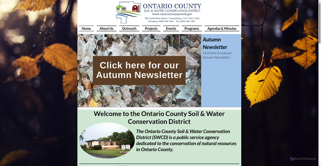 Security scan screenshot of https://www.ontariocountyswcd.gov/