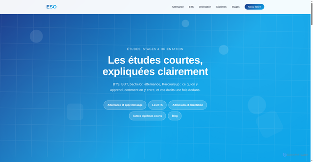 Security scan screenshot of https://ecole-eso.fr/