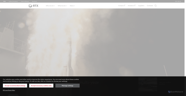 Security scan screenshot of https://raytheon.se