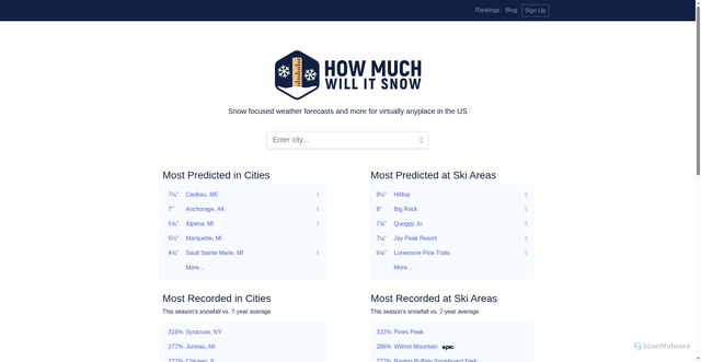 Security scan screenshot of https://howmuchwillitsnow.com