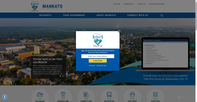 Security scan screenshot of https://www.mankatomn.gov/