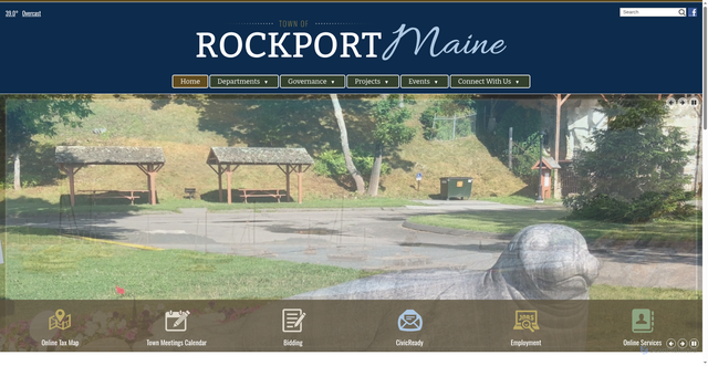 Security scan screenshot of https://rockportmaine.gov/