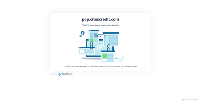 Security scan screenshot of http://pop.citescredit.com/