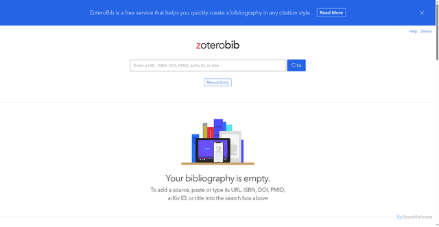 Security scan screenshot of https://zbib.org
