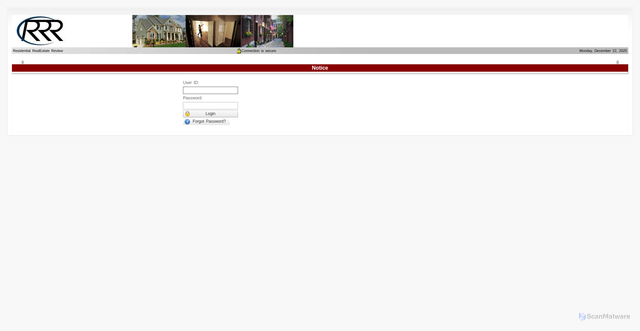Security scan screenshot of https://legacy.rrreview.com