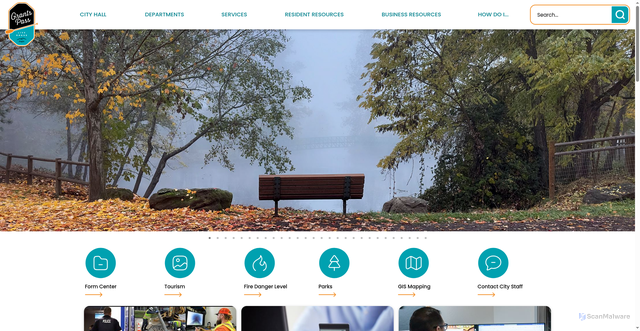 Security scan screenshot of https://grantspassoregon.gov/
