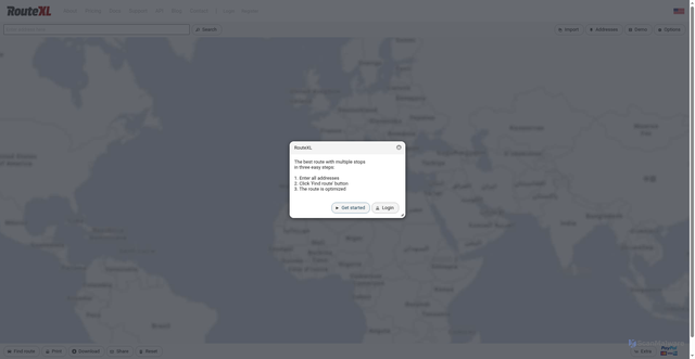 Security scan screenshot of https://routexl.com