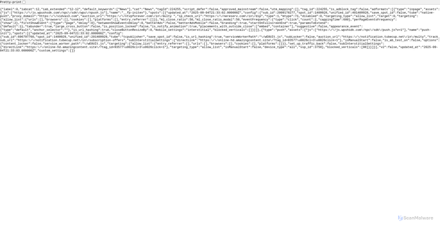 Security scan screenshot of https://05a2ac8576.64f5295d06.com/002376de08c033d7c6e5f50543f52ce6/224255?version_name=d&domain=kme.lt