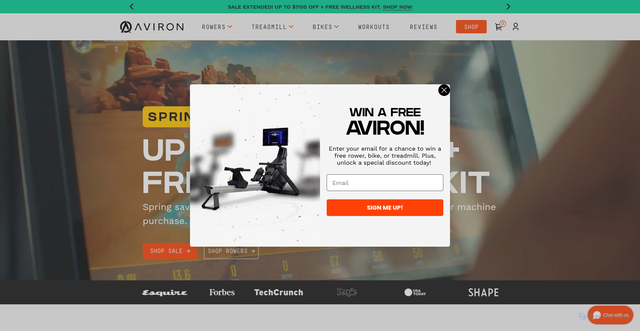 Security scan screenshot of https://avironactive.com