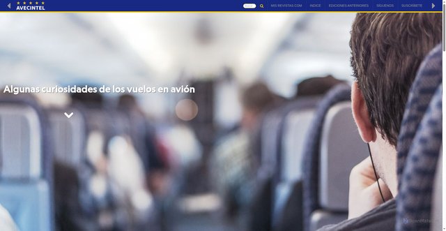 Security scan screenshot of https://www.misrevistas.com/avecintel/notas/931/algunas-curiosidades-de-los-vuelos-en-avion