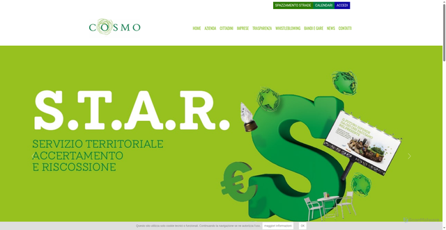 Security scan screenshot of https://www.cosmocasale.it/