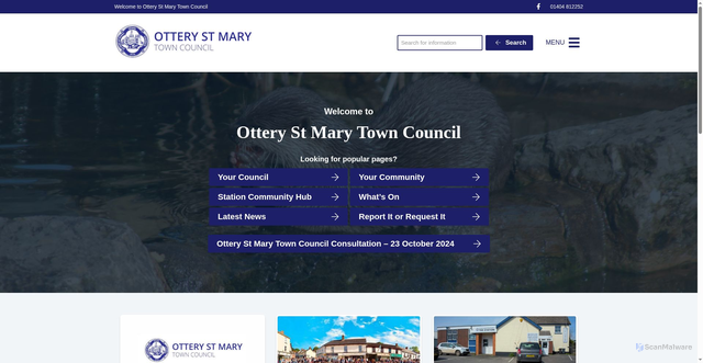 Security scan screenshot of https://www.otterystmary-tc.gov.uk/
