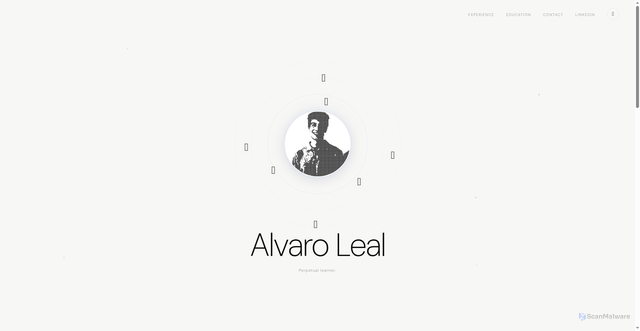 Security scan screenshot of https://www.alvleal.com/