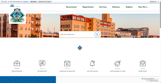 Security scan screenshot of https://www.greenbaywi.gov/