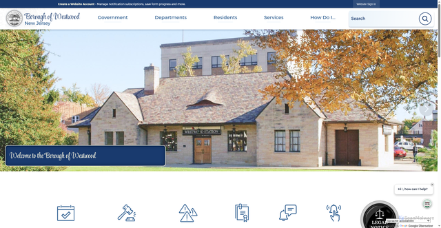 Security scan screenshot of https://westwoodnj.gov/