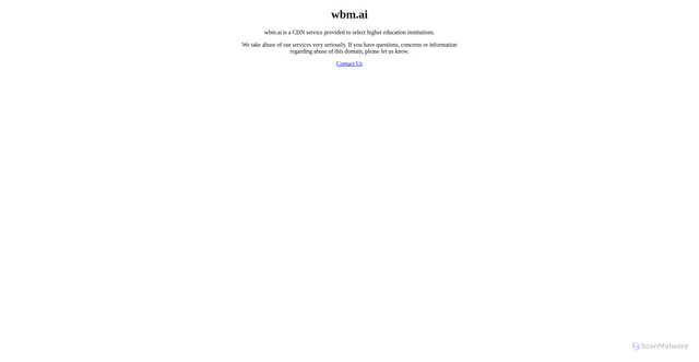 Security scan screenshot of https://wbm.ai